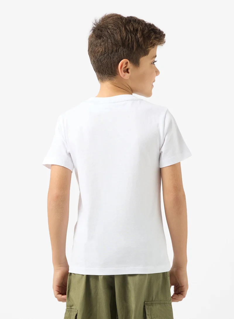 LACOSTE Kids Logo Crew Neck T-Shirt